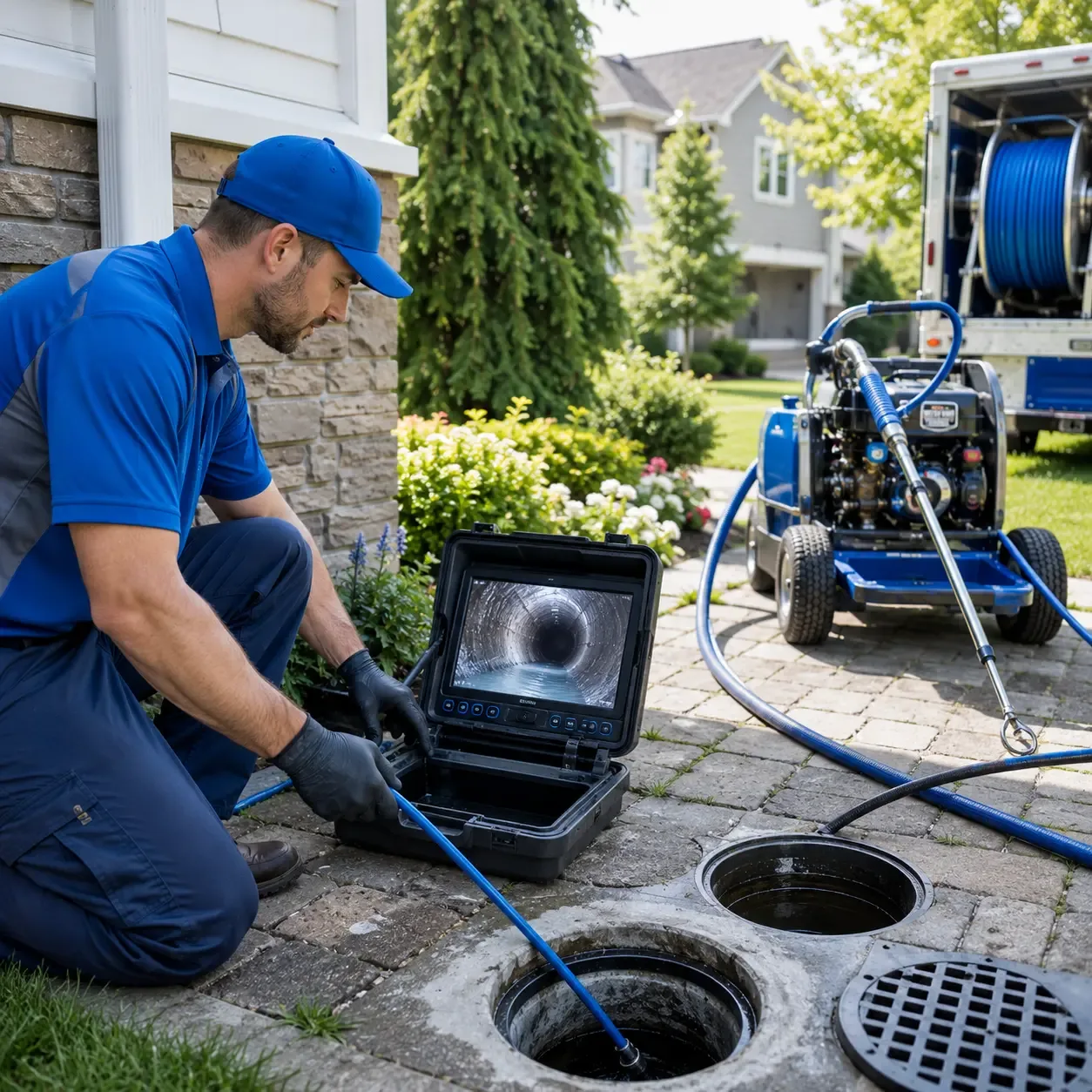 Outdoor drain cleaning professionals serving Hampden, ND