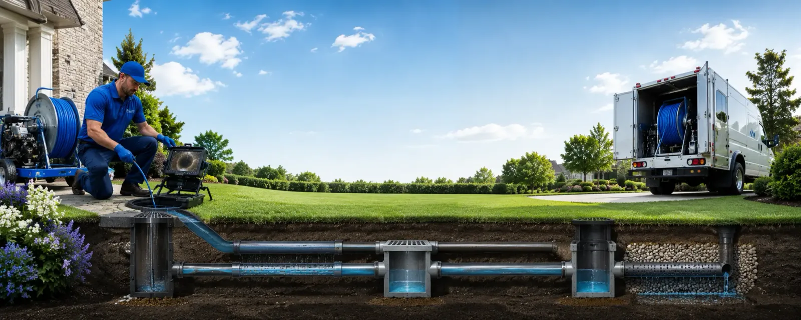 Outdoor drain cleaning information for Hampden, ND
